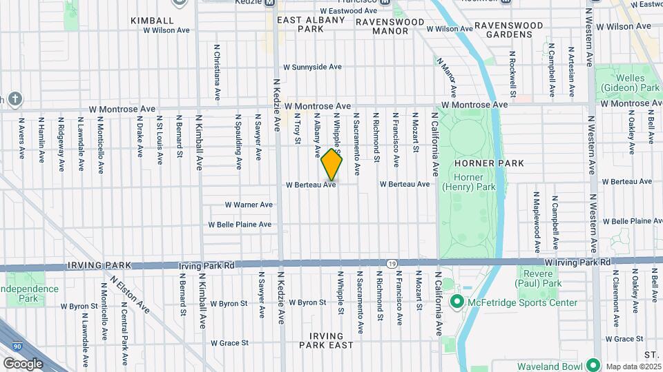 3049 W Berteau Ave, Unit #3 Map and Location Details