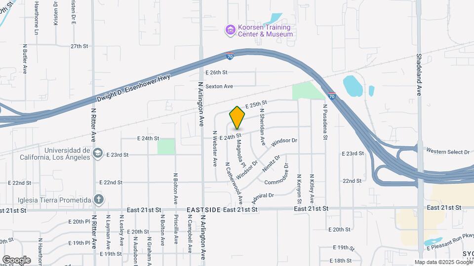 6120 E 24th St Map and Location Details