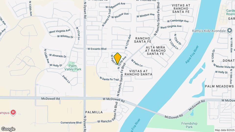 12725 W Palm Ln Map and Location Details
