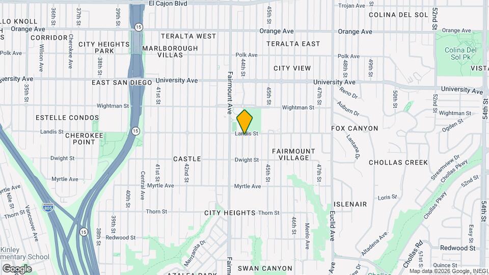 3687 44th St Map and Location Details