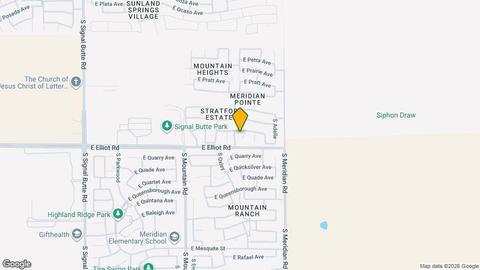 3538 S Calderon Cir Map and Location Details