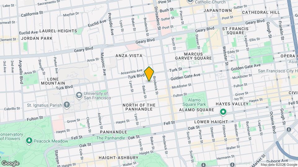 1849 Golden Gate Ave Mapa y Detalles de la Ubicación