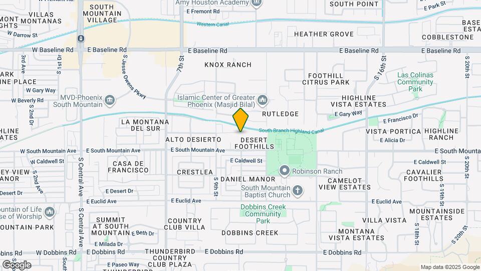 957 E Desert Ln Map and Location Details