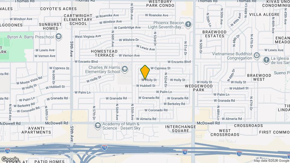 5407 W Holly St Map and Location Details