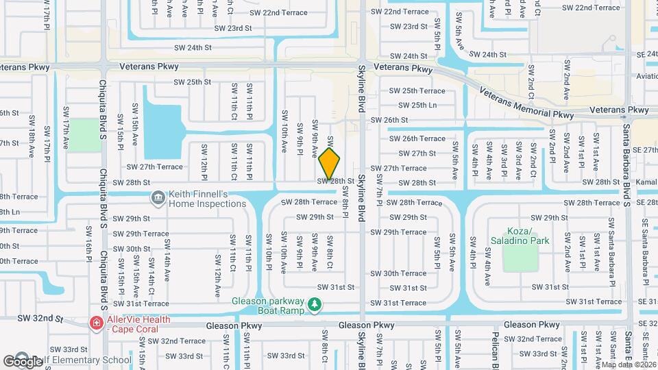 828 SW 28th St Map and Location Details
