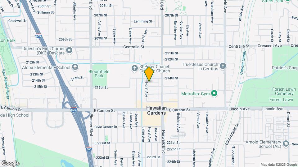12107 215th St Map and Location Details