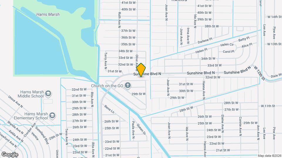 3208 31st St W Map and Location Details