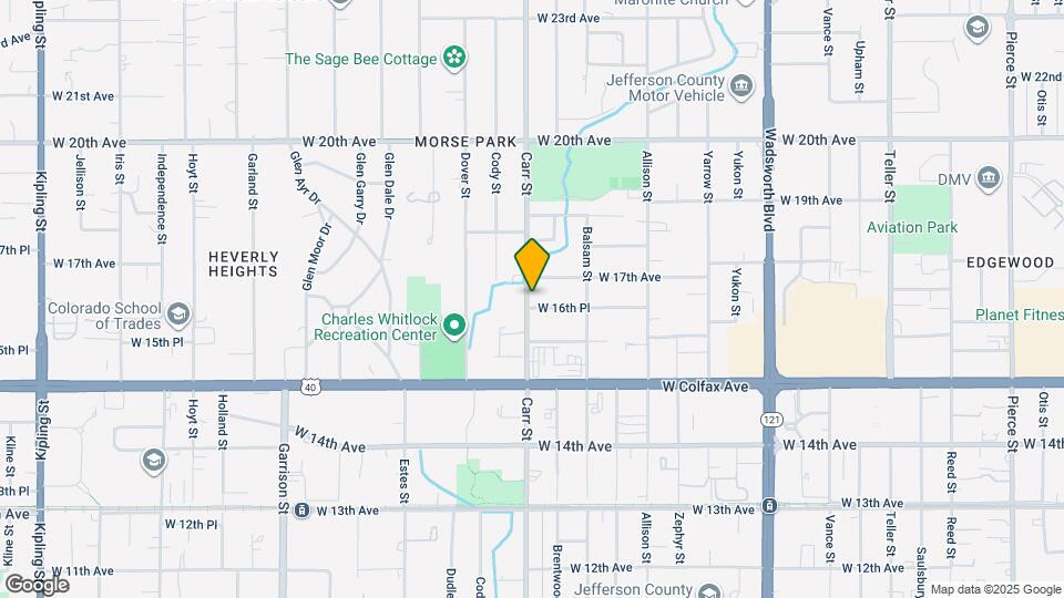 1640 Carr St Map and Location Details
