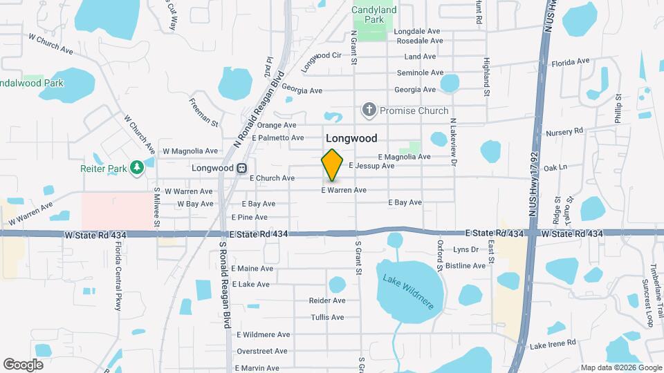 421 E Warren Ave Map and Location Details