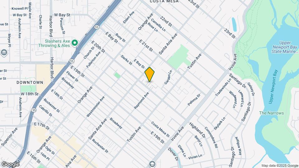 332 E 20th St Map and Location Details