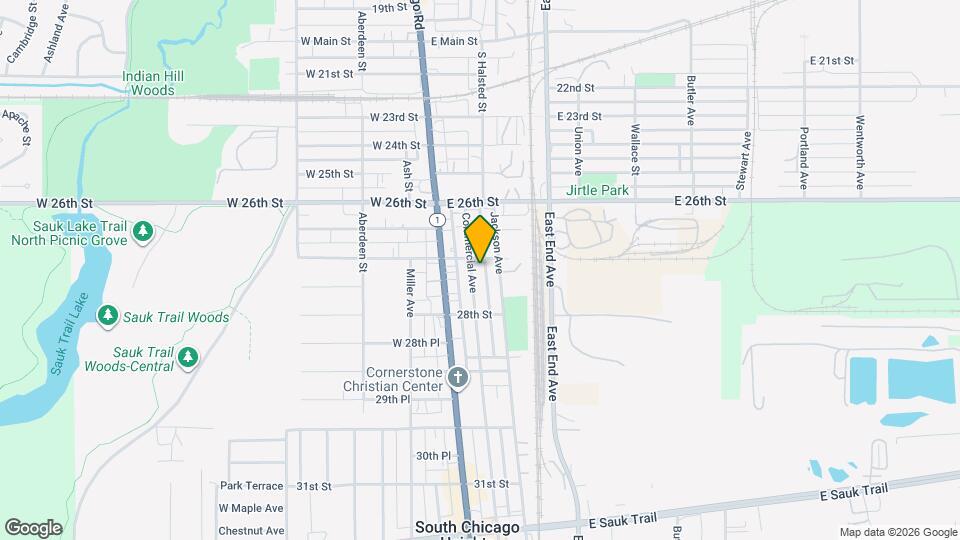 2707 Commercial Ave Map and Location Details