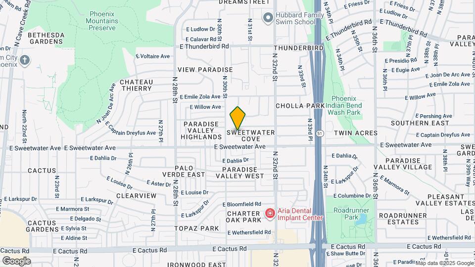 3022 E Captain Dreyfus Ave Map and Location Details