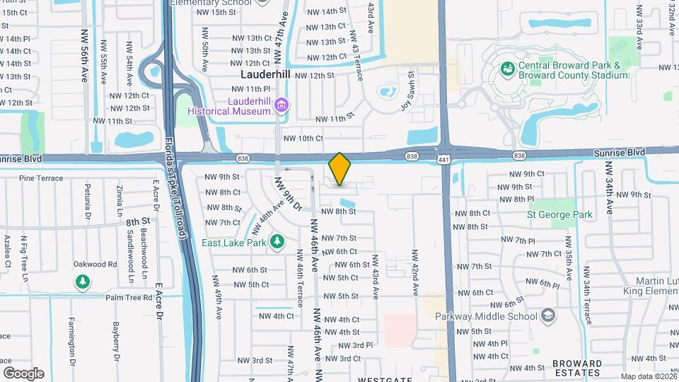 4416 NW 9th St. Map and Location Details