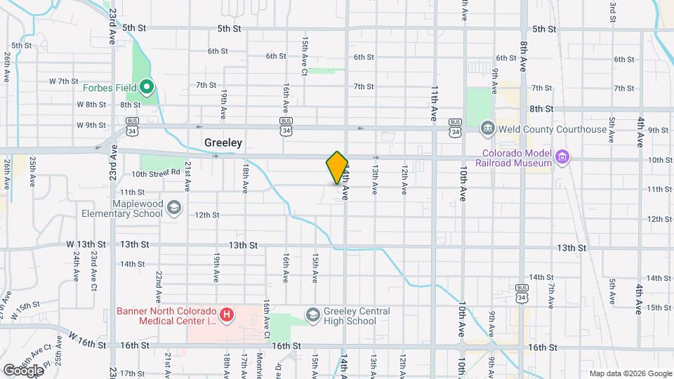 1406 11th St Map and Location Details