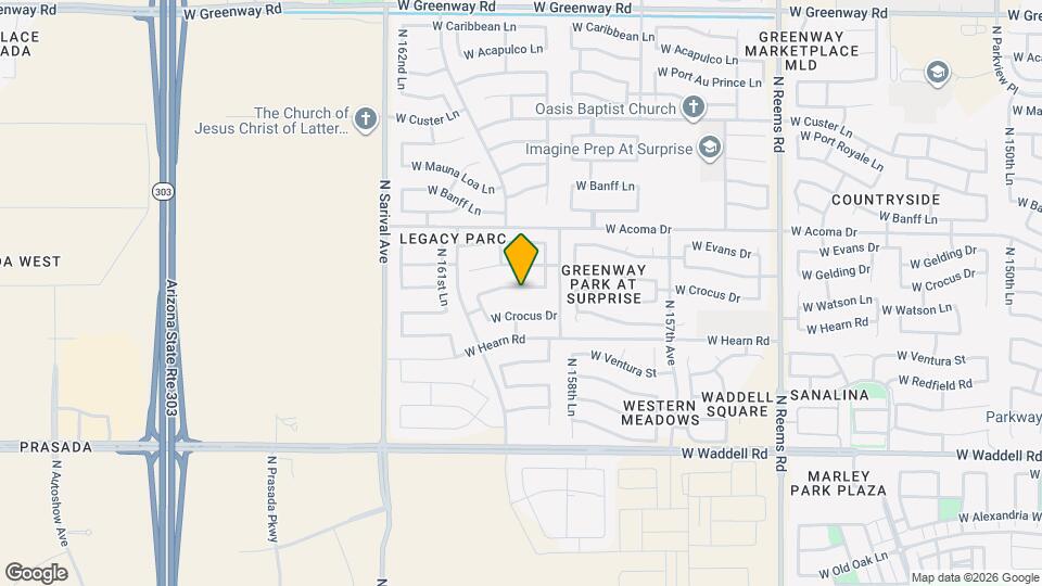 15955 W Winchcomb Dr Mapa y Detalles de la Ubicación