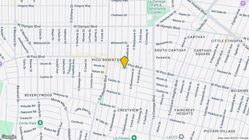 1427 S Bedford St Mapa y Detalles de la Ubicación
