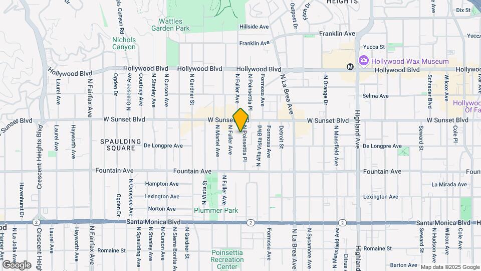 1435 N Poinsettia Pl Map and Location Details