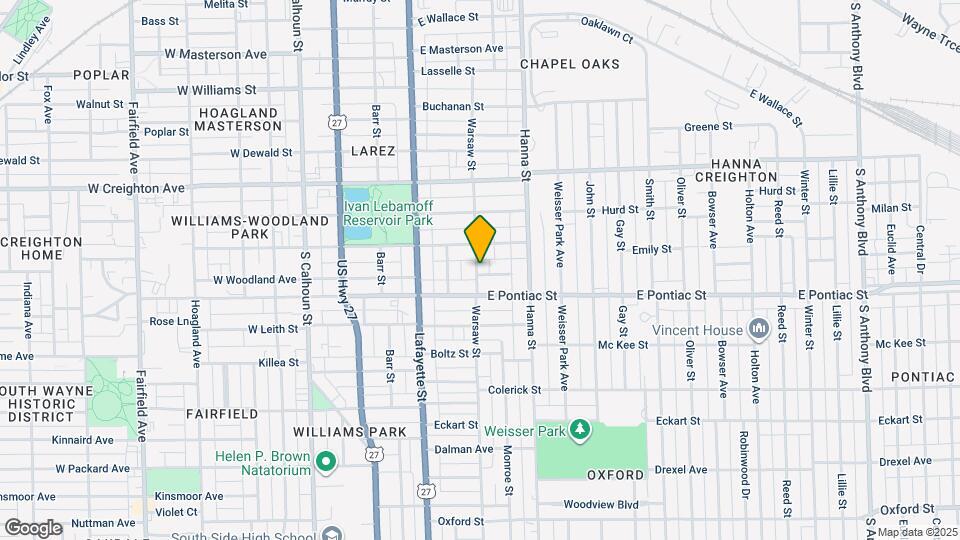 2531 Warsaw St Map and Location Details