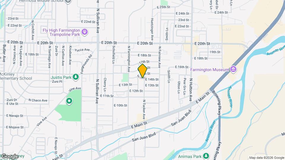 1313 N Tucker Ave Map and Location Details