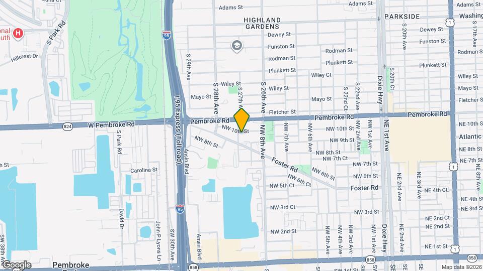 840 NW 10th St Map and Location Details