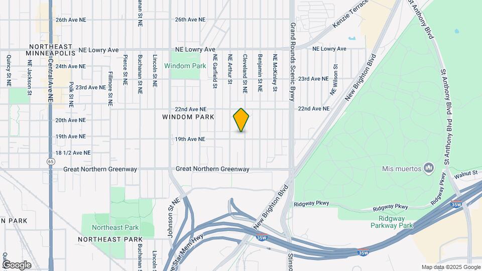 2019 19th Ave NE Map and Location Details