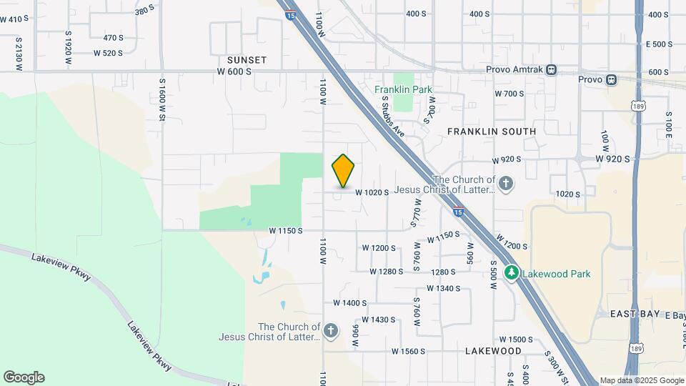 1035 E 1020 S Map and Location Details
