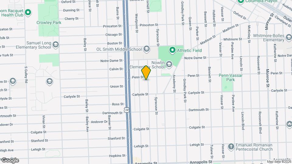 3536 Cornell St Mapa y Detalles de la Ubicación
