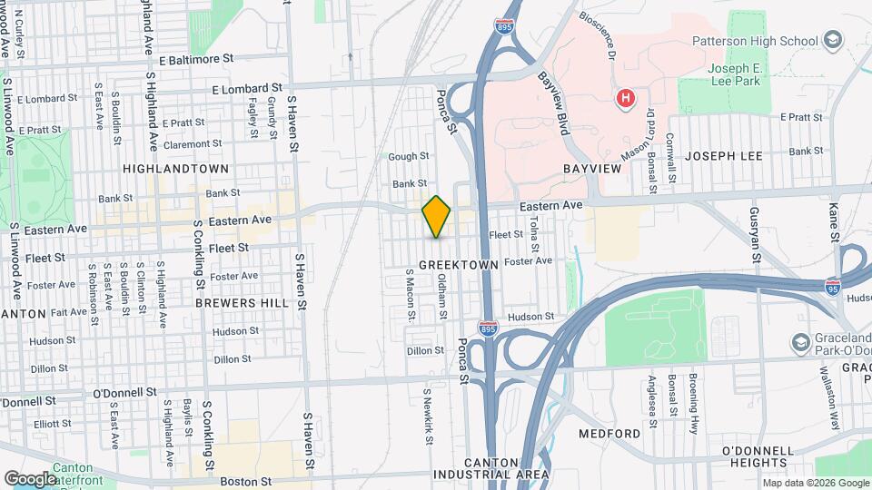 608 Oldham St Map and Location Details