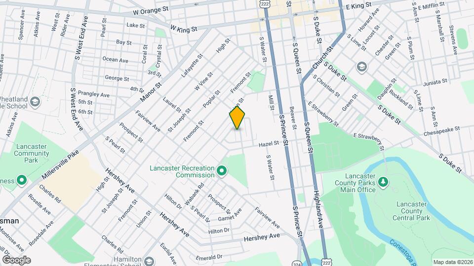 450 New Dorwart St Map and Location Details