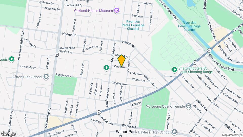 5322 Vine Ave Map and Location Details