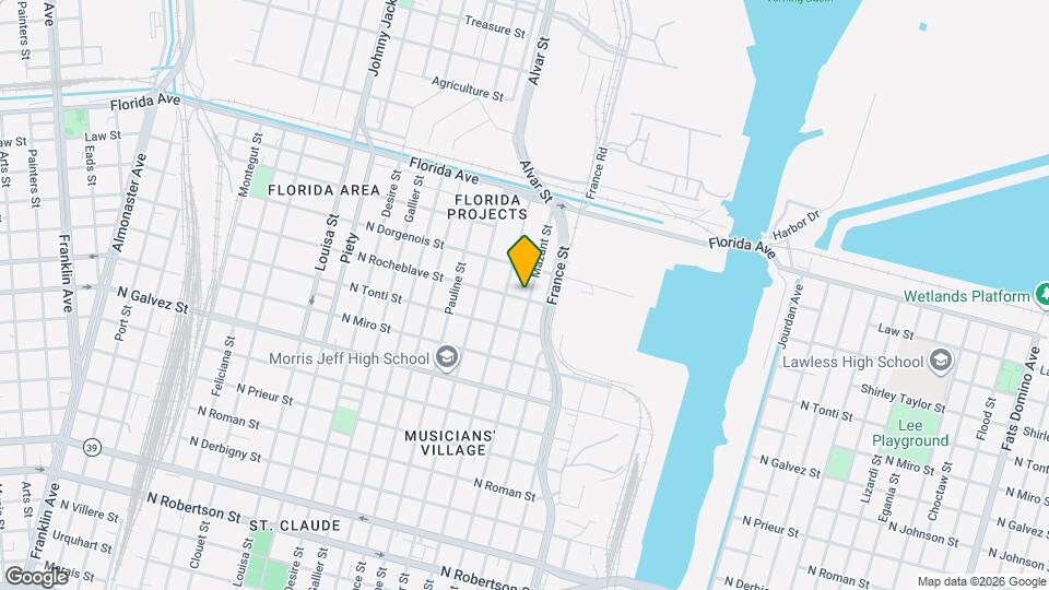 2400 Mazant St Mapa y Detalles de la Ubicación