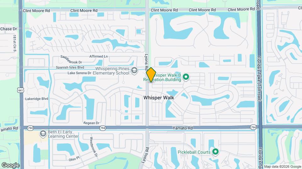 18595 Egret Way Map and Location Details