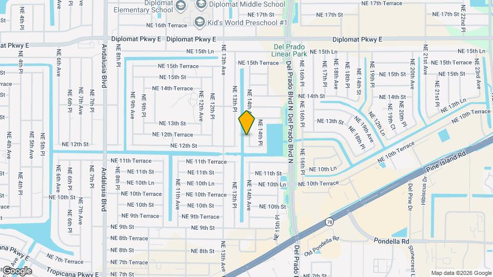 1210 NE 14th Ave Map and Location Details