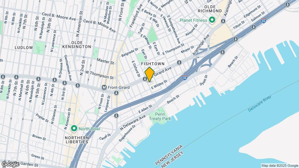 1125 E Columbia Ave Map and Location Details