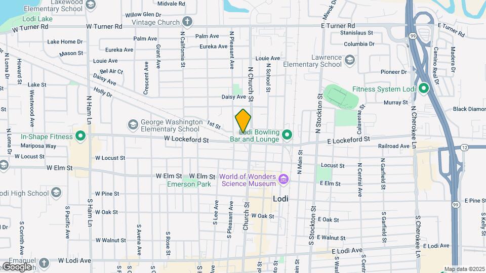 211-215 W Lockeford St Map and Location Details