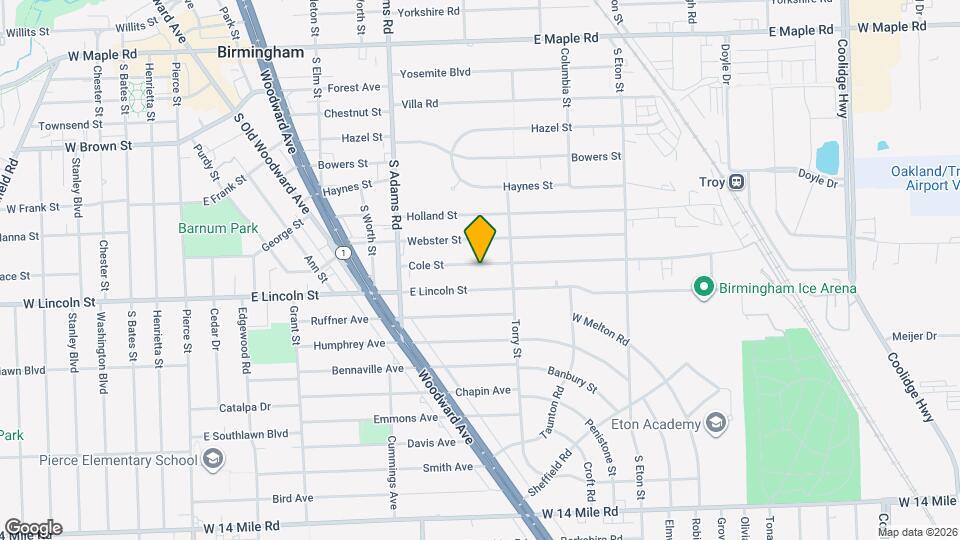 1460 Cole St Map and Location Details