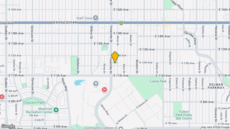 1157 Akron St Map and Location Details