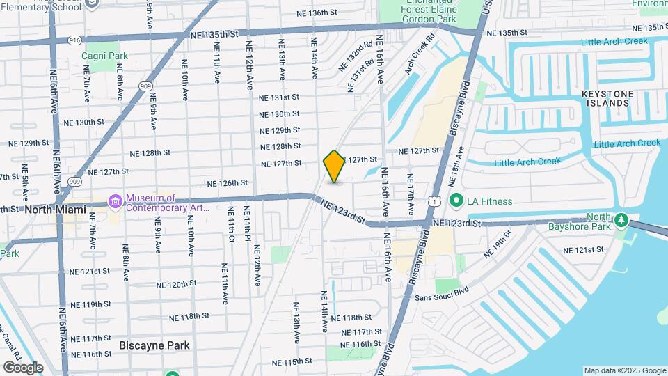 1470 NE 125th Terrace Map and Location Details