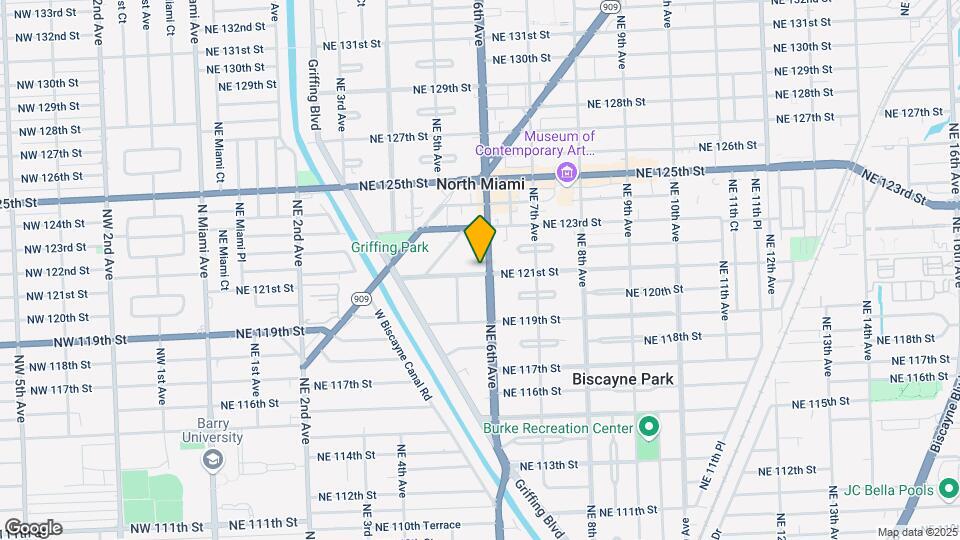 595 NE 121st St Map and Location Details