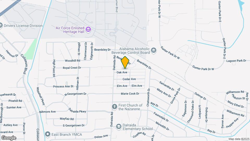 3837 Oak Ave Map and Location Details