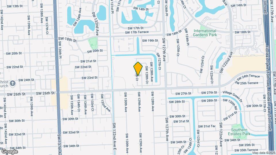 2405 SW 129th Ct Map and Location Details