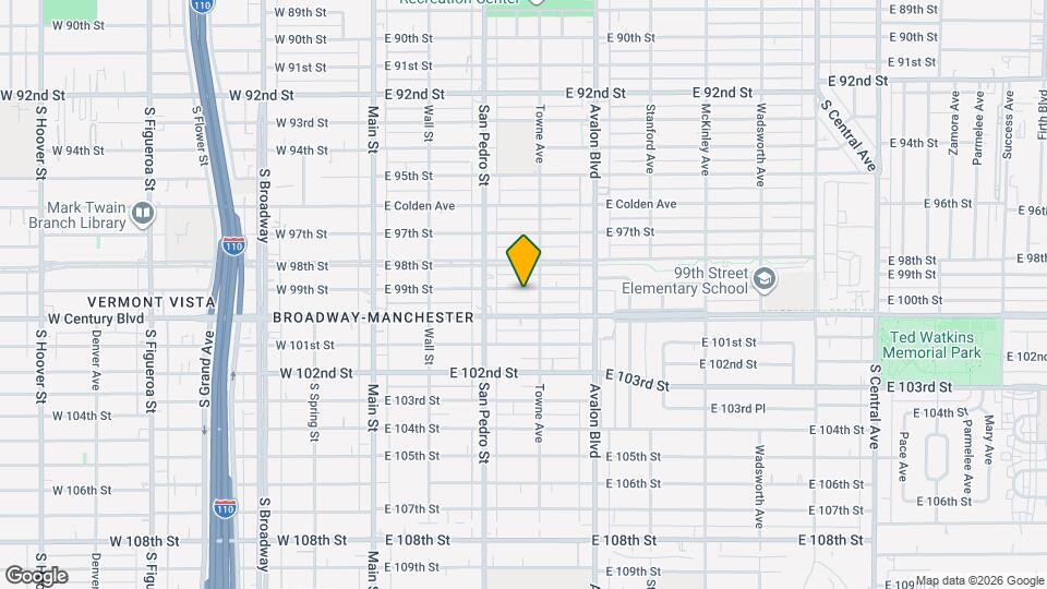 342 E 99th St Map and Location Details