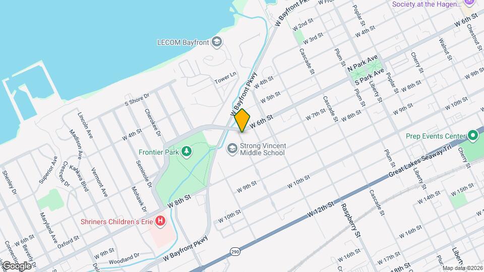 1257 W 6th St Map and Location Details