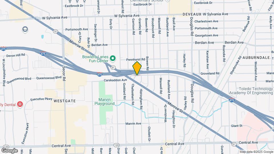 2847 Groveland Rd Map and Location Details