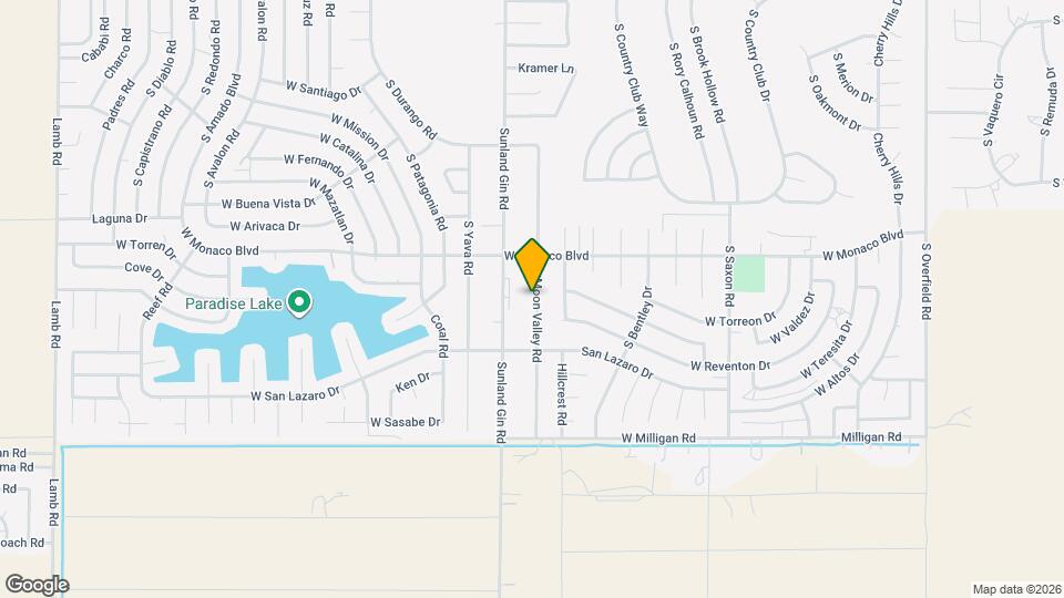 15580 S Moon Valley Rd Map and Location Details