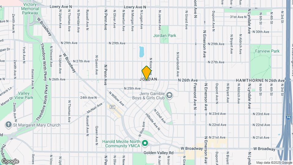 1709 N 26th Ave Map and Location Details