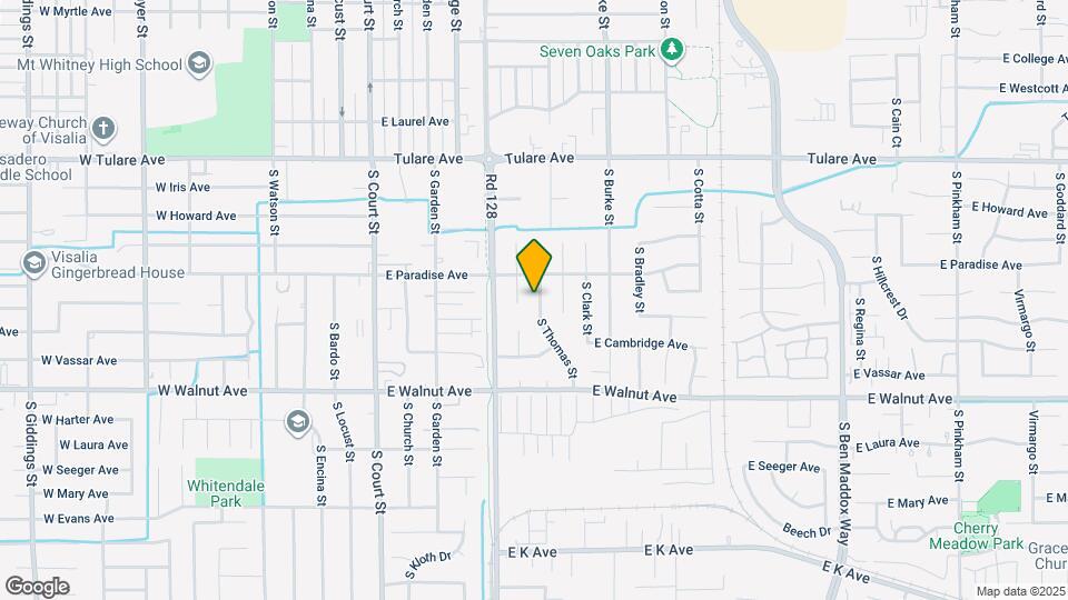 1641 S Thomas St Map and Location Details