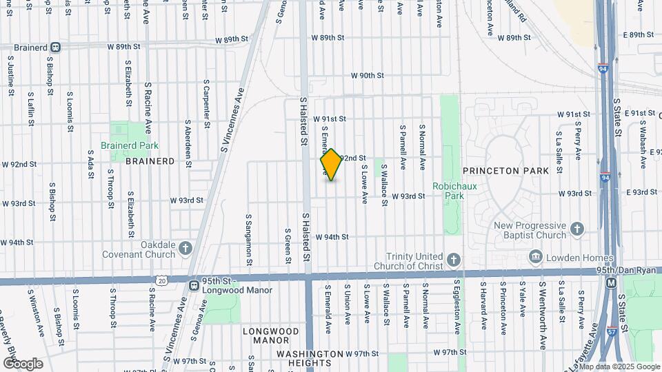 9241 S Emerald Ave Map and Location Details