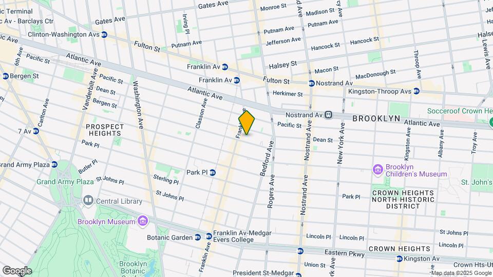 963 Bergen St Map and Location Details