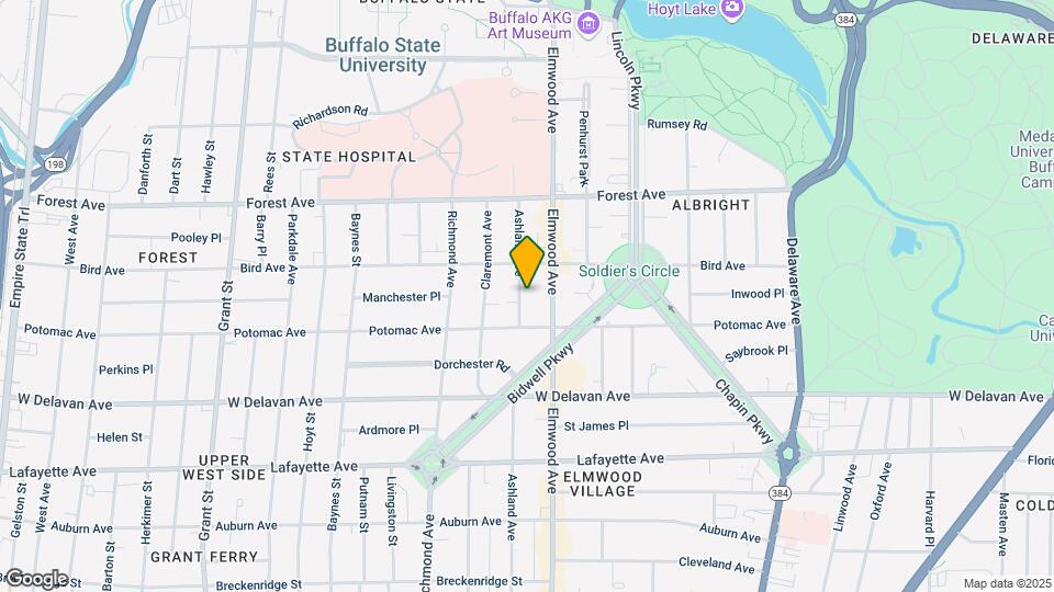 739 Ashland Ave Map and Location Details